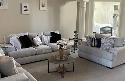 Chandler House | Relaxing family setting with 2/fireplaces to cozy up to.