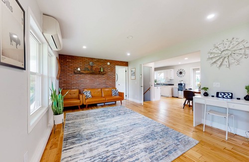 Penn Yan House | Relaxing two-story home with a deck, firepit, game room, & washer/dryer