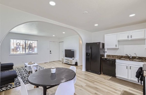 Montbello House | Remodeled 4BR Home: 2 Kitchens, Big Yard, Firepit, Near Downtown