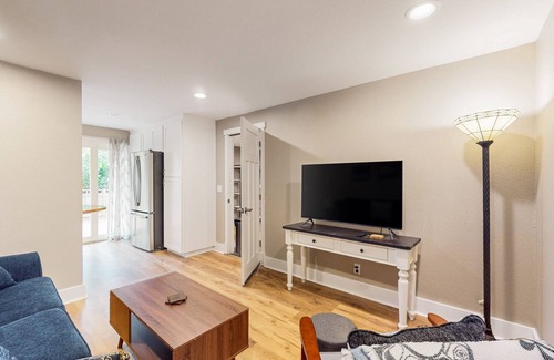 Union House | Remodeled home with game room, modern amenities, & golf course views