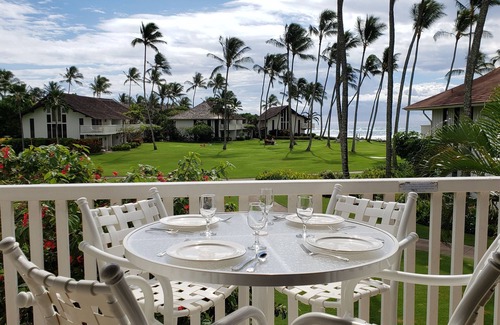 Poipu Condo | Remodeled Kiahuna Ocean View Condo with A/C, Close to the Beach! No cleaning fee