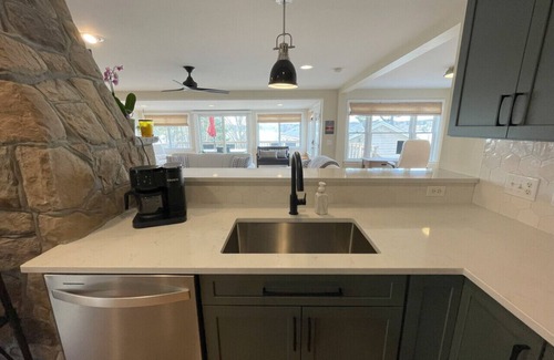 Laconia House | Remodeled Lake Winni Home: Private Dock, Beach, Kayaks, 2 Decks by Weirs