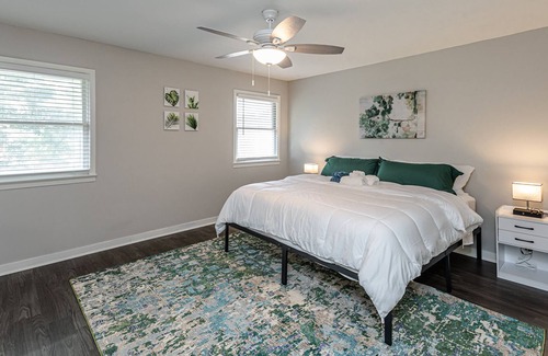 Tougaloo House | Remodeled Townhome w/ Patio | Centrally Located | Comfortable Sleep