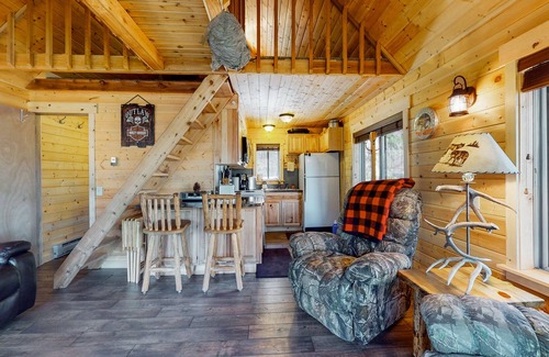 Cle Elum Cabin | Remote riverfront cabin with incredible views, deck, firepit & water access
