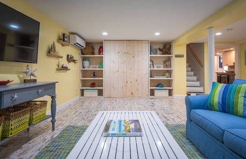 Manomet House | Renovated beach house w/fenced in yard, AC, waterviews & beach across street!