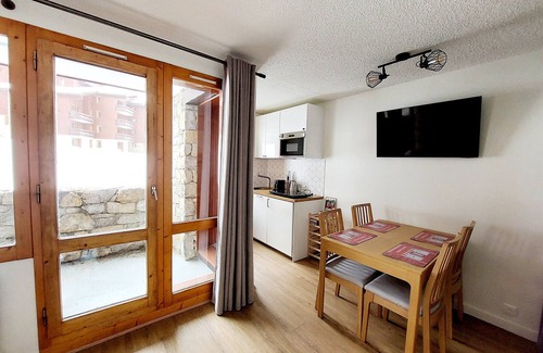 Belle Plagne Apartment | Renovated divisible studio in the heart of the resort with parking and WIFI