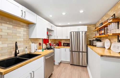 Nashville House | Renovated home with huge lawn w/games, patio, firepit, grill, AC, & W/D