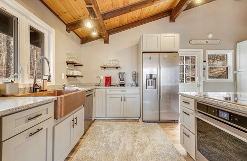 Charter Hills Ski Chalet | Renovated ski chalet with dual decks, firepit, grill, fireplace, & views
