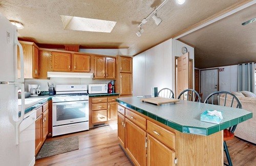 Nekoosa House | Renovated Woodland home with decks, pool table, firepit - near Petenwell Lake