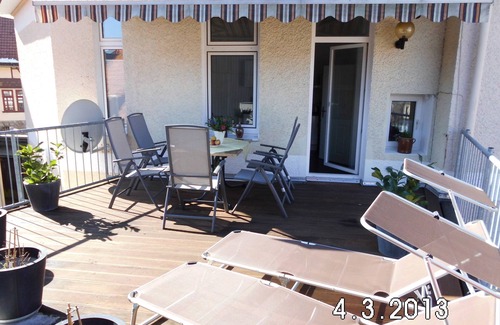 Bad Sachsa Apartment | Rental-Superior-Private Bathroom-City view-Typ E - Dachterrasse
