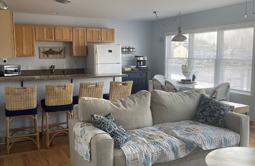 South Haven Condo | Restaurants, shopping, movie theater, beach + kayak launch in walking distance.