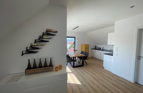 Venningen Apartment | Retreat in the sea of vines with barbecue and private parking space