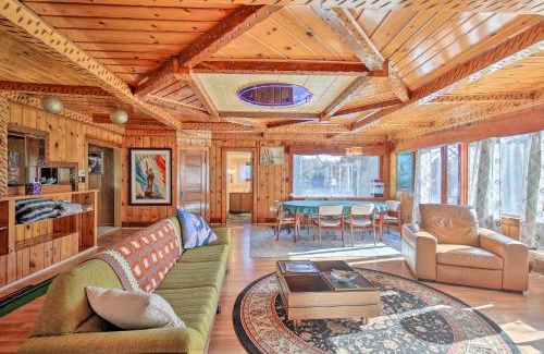 Rhinelander House | Retro Rhinelander Lake Retreat with Fire Pit!