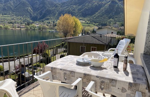 Idro Apartment | Right on the lake, view of the lake and mountains, 200m to store