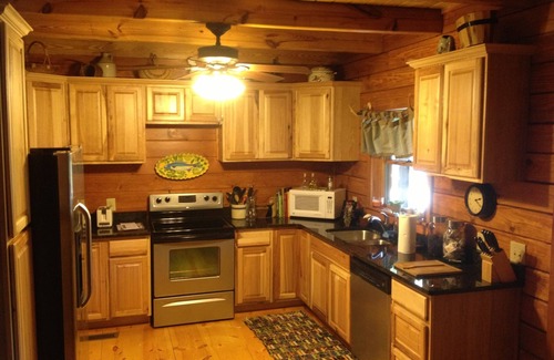 Ellijay Cabin | River View from every window