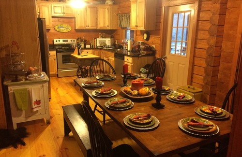 Ellijay Cabin | River View from every window