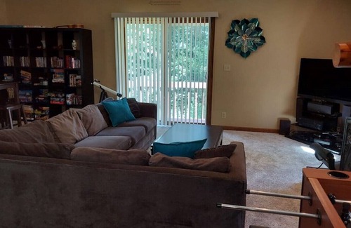 Grand Detour House | Riverfront 3 BR 2 BA Home on Private Wooded Lot
