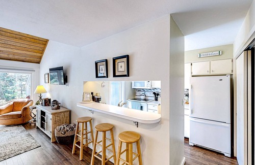 Glen Arbor House | Riverfront condo with lake access, views, deck, washer/dryer, community firepit