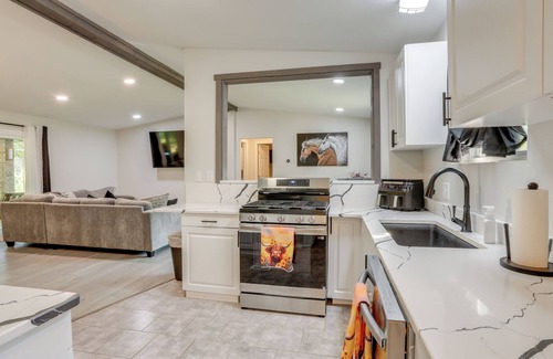 Cotter House | Riverfront Home w/Porches & Views in Cotter!