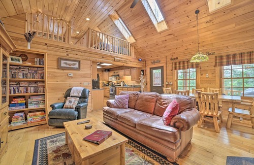 Big Creek Township Cabin | Riverfront Lewiston Cabin w/Stone Fireplace!