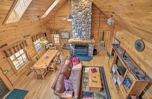 Big Creek Township Cabin | Riverfront Lewiston Cabin w/Stone Fireplace!