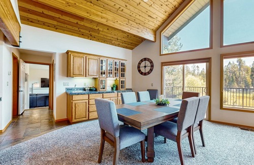 Three Rivers House | Riverfront Luxury Home with Hot Tub, AC, Deck and Grill