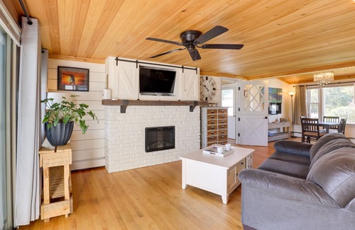 Manchester House | Riverfront New Hampshire Cottage w/Boat Dock