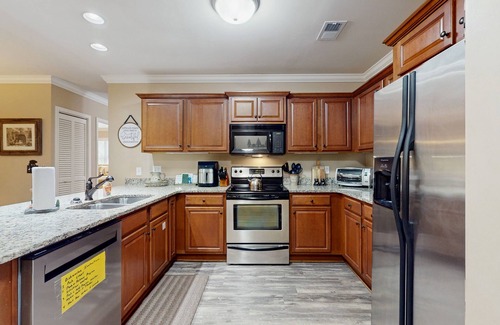 Helen Condo | Riverfront oasis with dual suites, 3 fireplaces, central AC, & walkable locale