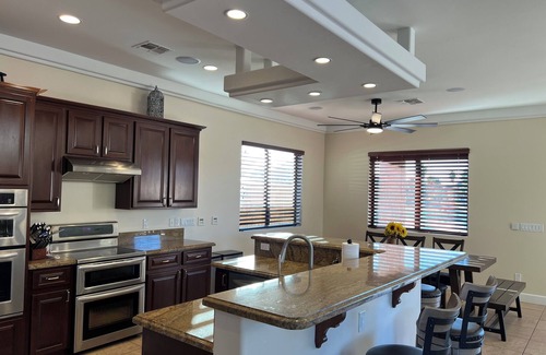 Parker Strip House | Riverfront with private dock, river views from every room & arcade games!