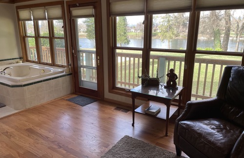 Cascade House | Riverside Home + Cottage - Exclusive Private Pool & Hot Tub - Sleeps 12