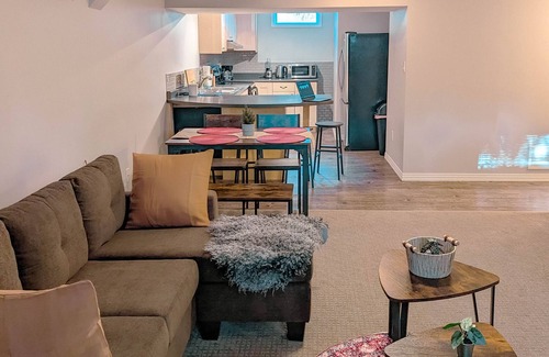 Northeast Edmonton House | Riverside Retreat: 2 Bed 1 Bath Guesthouse in Highlands with workspace!