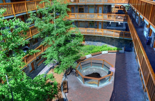 Banff Apartment | Rockies Room with Access to Grotto Hot Pools!
