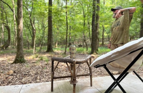 Lake Oconee RV Rental | Romantic bell tent hidden in the forest