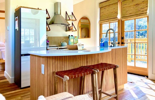 Laurelville Cabin | Romantic Luxe Cabin : Hot Tub, Private Trails : 32 Forested Acres : EV Charger