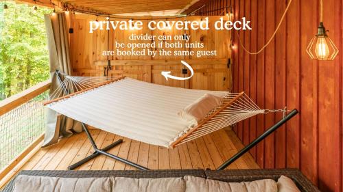Cosby House | Romantic spot! Huge deck with outdoor soaking tub