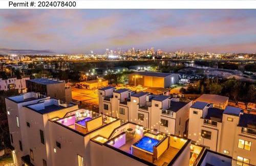 Katie Hill Neighborhood House | Rooftop Hot Tub City Views Pac-Man Pool Table