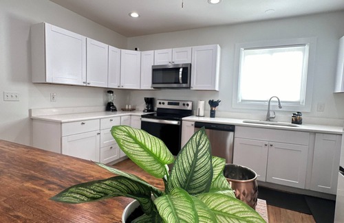 Waynesboro Apartment | Room fully furnished with a comfortable bed and a modern sofa bed and plenty of natural light,