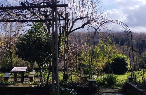 Orvieto House | Room with bathroom entrance and private garden nestled in the green hills of Umbria