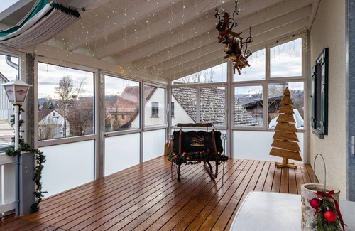 Ebenweiler Apartment | Room 'Zimmer 10' with Shared Terrace, Shared Garden and Wi-Fi