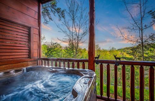 Gatlinburg - Pigeon Forge House | Running Bear Near PF Hot Tub Game Room Theater and Stunning Views