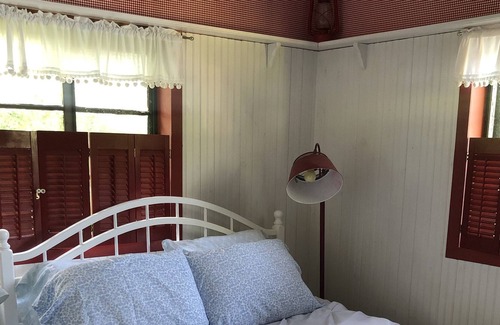 Rushford Lake House | Rustic cabin plus updated bunk house right on Rushford Lake