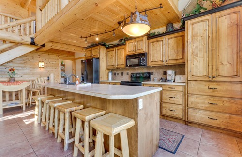 Harbor Village Cabin | Rustic cabin with lake views from deck w/grill, foosball, W/D, fireplace