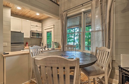 Tallassee Cabin | Rustic-Chic Riverfront Home w/Dock, Deck & Canoes