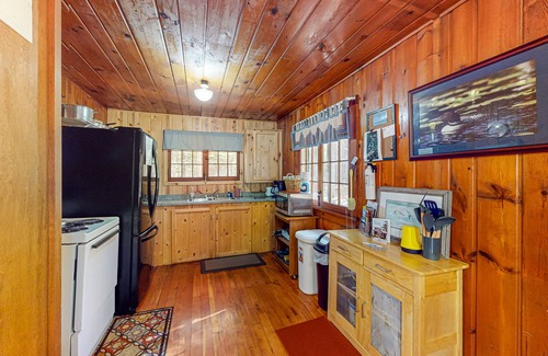 Mercer Cabin | Rustic dog-friendly cabin on Grand Portage Lake with lake views, firepit, WiFi