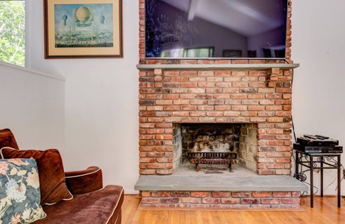 Amagansett North House | Rustic, Eclectic-style home with private pool, flooding natural light,...