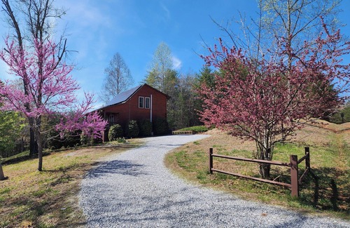 Sweetbriar Farms Cabin | Rustic Eco-friendly Log Cabin Stunning Views 2+acres