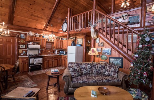 Hayward Cabin | Rustic Luxurious Log Cabin on magestic Round Lake at Richardson Bay cabin 7