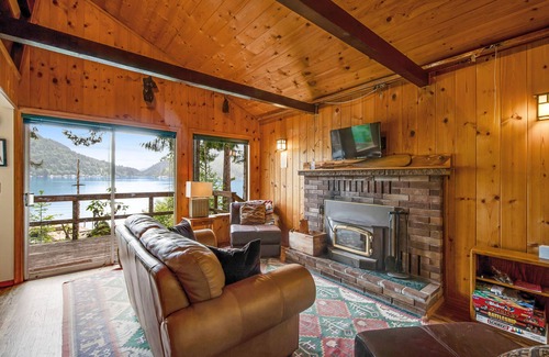 Port Angeles House | Rustic, off-the-grid lakefront home with private dock & woodstove - dog-friendly