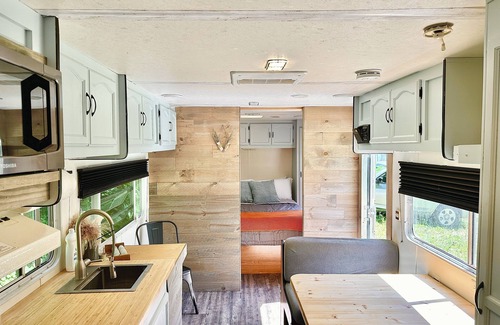Fairview House | Rustic Remodeled Camper on Mini Farm with Farm Fresh Eggs