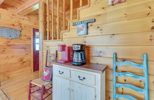 Topton Cabin | Rustic Topton Cabin w/Game Room & Private Hot Tub